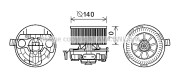 RT8574 Elektromotor, vnitřní ventilátor PRASCO