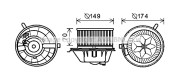 VN8342 Elektromotor, vnitřní ventilátor PRASCO