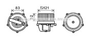 VN8345 Elektromotor, vnitřní ventilátor PRASCO