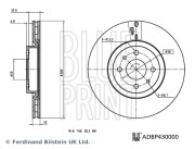 ADBP430000 Brzdový kotouč BLUE PRINT