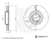 ADBP430179 Brzdový kotouč BLUE PRINT