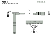 T010B Sada kabelů pro zapalování alternative TESLA