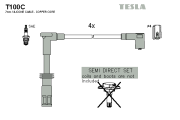 T100C Sada kabelů pro zapalování TESLA