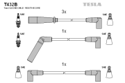 T432B Sada kabelů pro zapalování TESLA