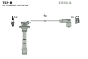 T521B Sada kabelů pro zapalování TESLA