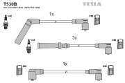 T530B Sada kabelů pro zapalování TESLA