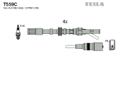 T559C Sada kabelů pro zapalování TESLA