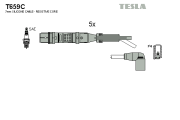 T659C Sada kabelů pro zapalování TESLA