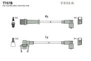 T707B Sada kabelů pro zapalování TESLA