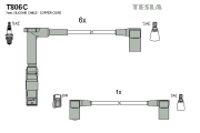 T806C Sada kabelů pro zapalování original TESLA