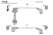 T957B Sada kabelů pro zapalování TESLA