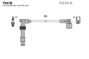 T987B Sada kabelů pro zapalování alternative TESLA