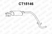 CT15146 Zadní tlumič výfuku VENEPORTE