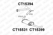 CT15394 Zadní tlumič výfuku VENEPORTE