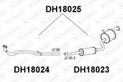 DH18025 Predni tlumic vyfuku VENEPORTE