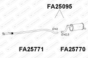 FA25095 Zadní tlumič výfuku VENEPORTE