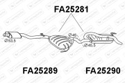 FA25289 Predni tlumic vyfuku VENEPORTE