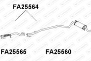 FA25564 Zadní tlumič výfuku VENEPORTE