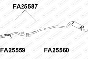 FA25587 Zadní tlumič výfuku VENEPORTE