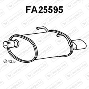 FA25595 Zadní tlumič výfuku VENEPORTE