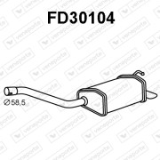 FD30104 Zadní tlumič výfuku VENEPORTE