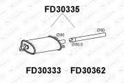 FD30335 Zadní tlumič výfuku VENEPORTE