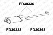 FD30336 Zadní tlumič výfuku VENEPORTE