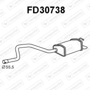 FD30738 Zadní tlumič výfuku VENEPORTE