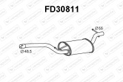 FD30811 Střední tlumič výfuku VENEPORTE