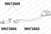 MN72005 Zadní tlumič výfuku VENEPORTE