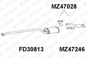 MZ47028 Zadní tlumič výfuku VENEPORTE