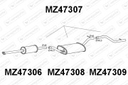 MZ47307 Zadní tlumič výfuku VENEPORTE