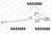 NS53090 Zadní tlumič výfuku VENEPORTE