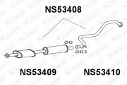 NS53408 Predni tlumic vyfuku VENEPORTE