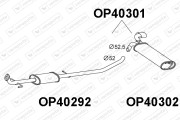 OP40301 Zadní tlumič výfuku VENEPORTE