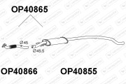 OP40865 Predni tlumic vyfuku VENEPORTE