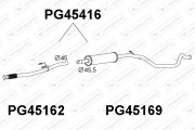 PG45416 Predni tlumic vyfuku VENEPORTE