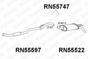 RN55747 Zadní tlumič výfuku VENEPORTE