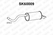 SK60009 Zadní tlumič výfuku VENEPORTE