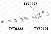 TY70078 Zadní tlumič výfuku VENEPORTE