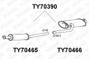 TY70390 Zadní tlumič výfuku VENEPORTE