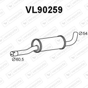 VL90259 Predni tlumic vyfuku VENEPORTE