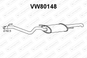 VW80148 Zadní tlumič výfuku VENEPORTE