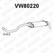 VW80220 Zadní tlumič výfuku VENEPORTE