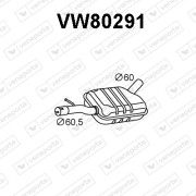 VW80291 Predni tlumic vyfuku VENEPORTE