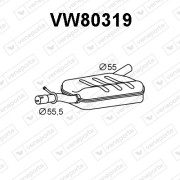 VW80319 Predni tlumic vyfuku VENEPORTE