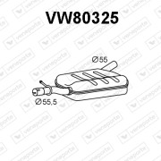 VW80325 Predni tlumic vyfuku VENEPORTE