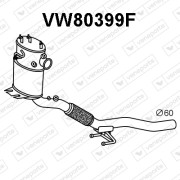 VW80399F Filtr pevnych castic, vyfukovy system VENEPORTE