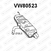 VW80523 Zadní tlumič výfuku VENEPORTE