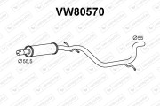 VW80570 Střední tlumič výfuku VENEPORTE